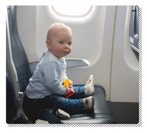Empty Seat for Baby on Plane